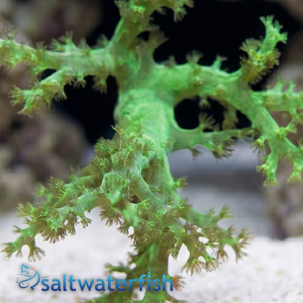 Palau Neon Green Sinularia Leather Coral