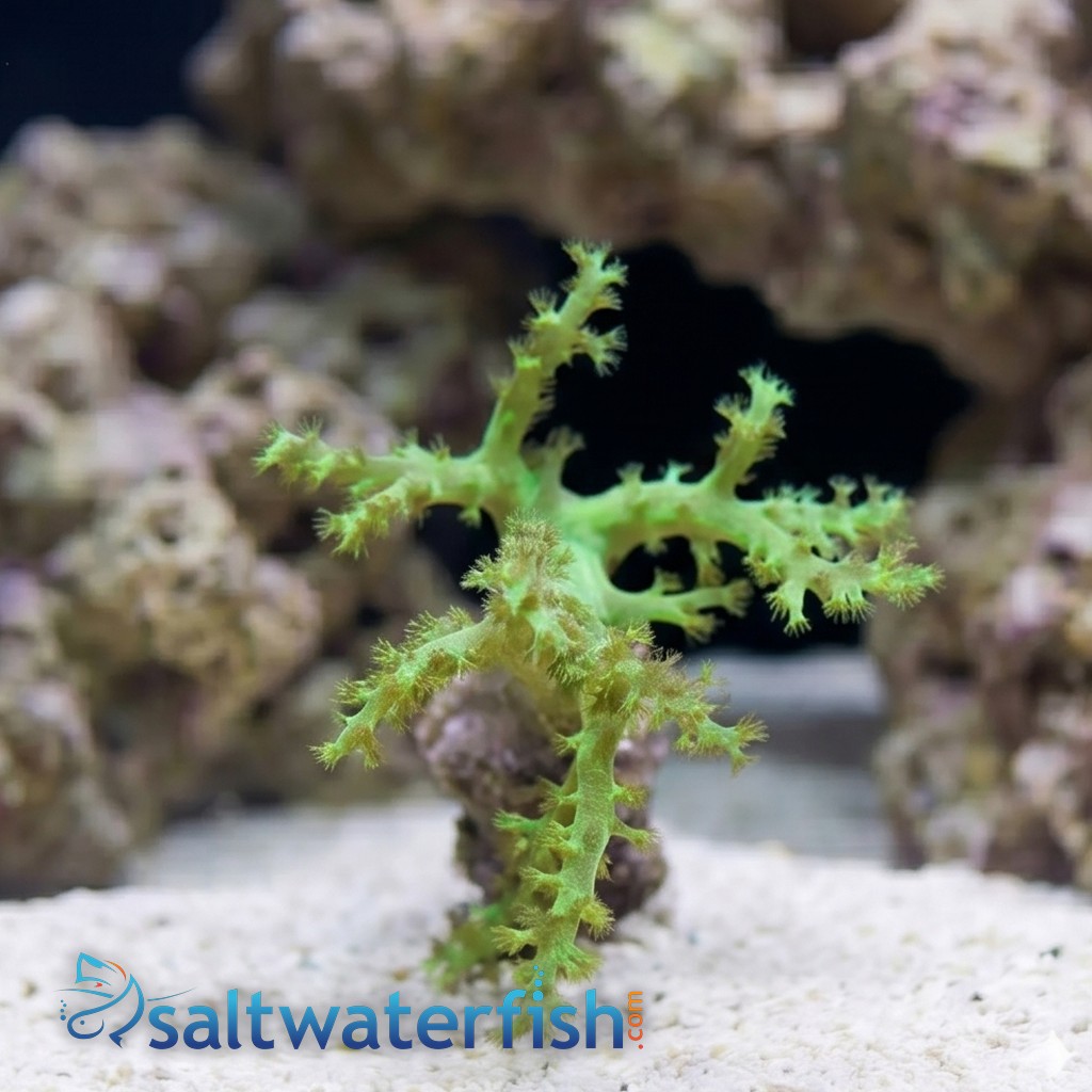 Palau Neon Green Sinularia Leather Coral