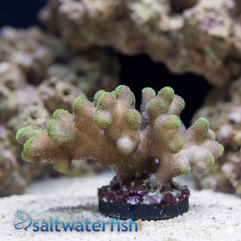 Cat's Paw Stylophora: Green Polyp - Eastern Asia