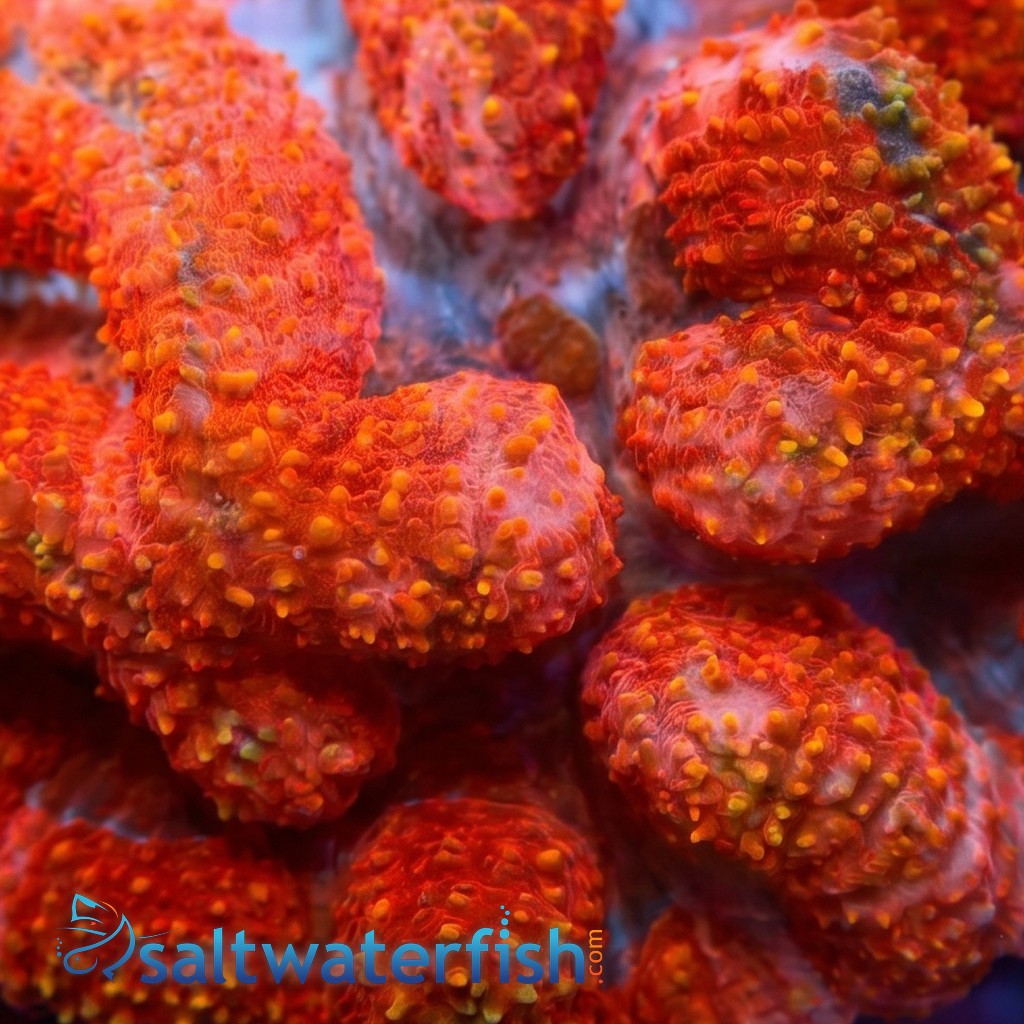 Symphyllia Brain Coral Dented Red