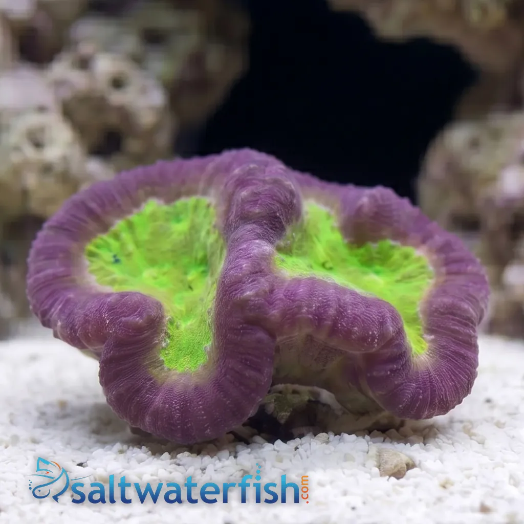 Symphilla Symphyllia Brain Coral Dented Red w/ Gold Center - Aquacultured - Lps ...