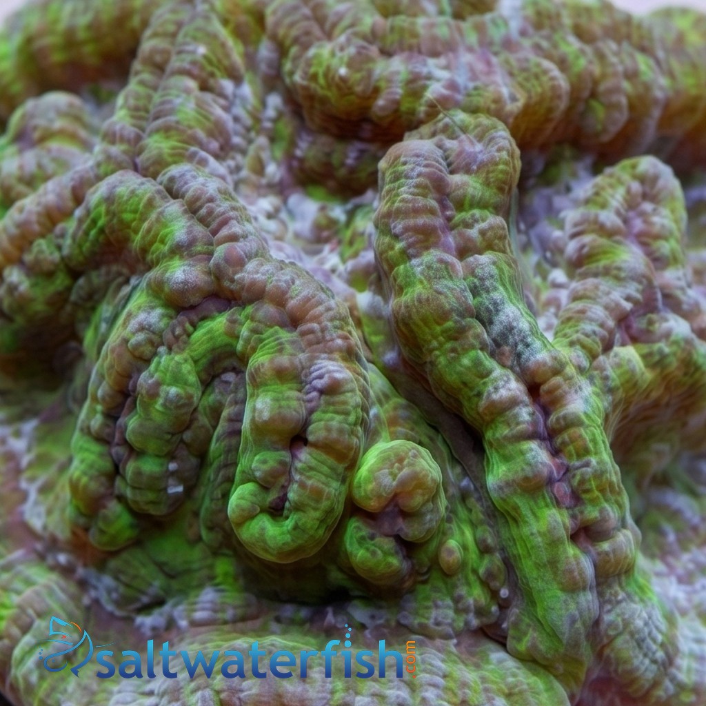 Symphyllia Brain Coral Dented Green