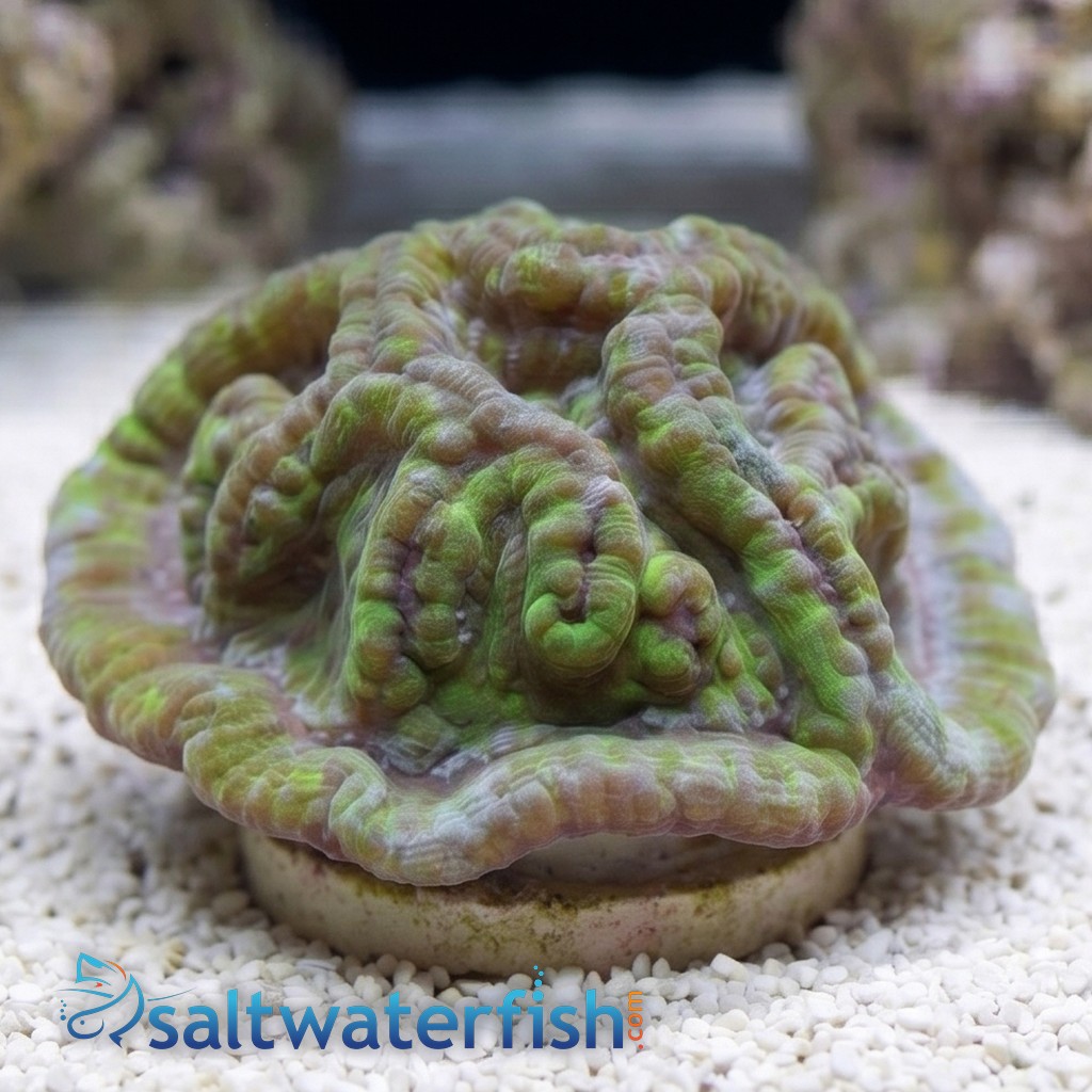 Symphyllia Brain Coral Dented Green