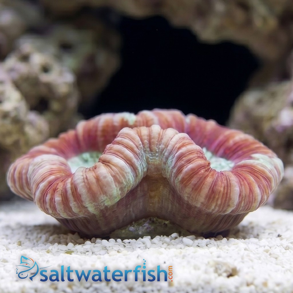 Brain Coral Folded : Red - Fiji