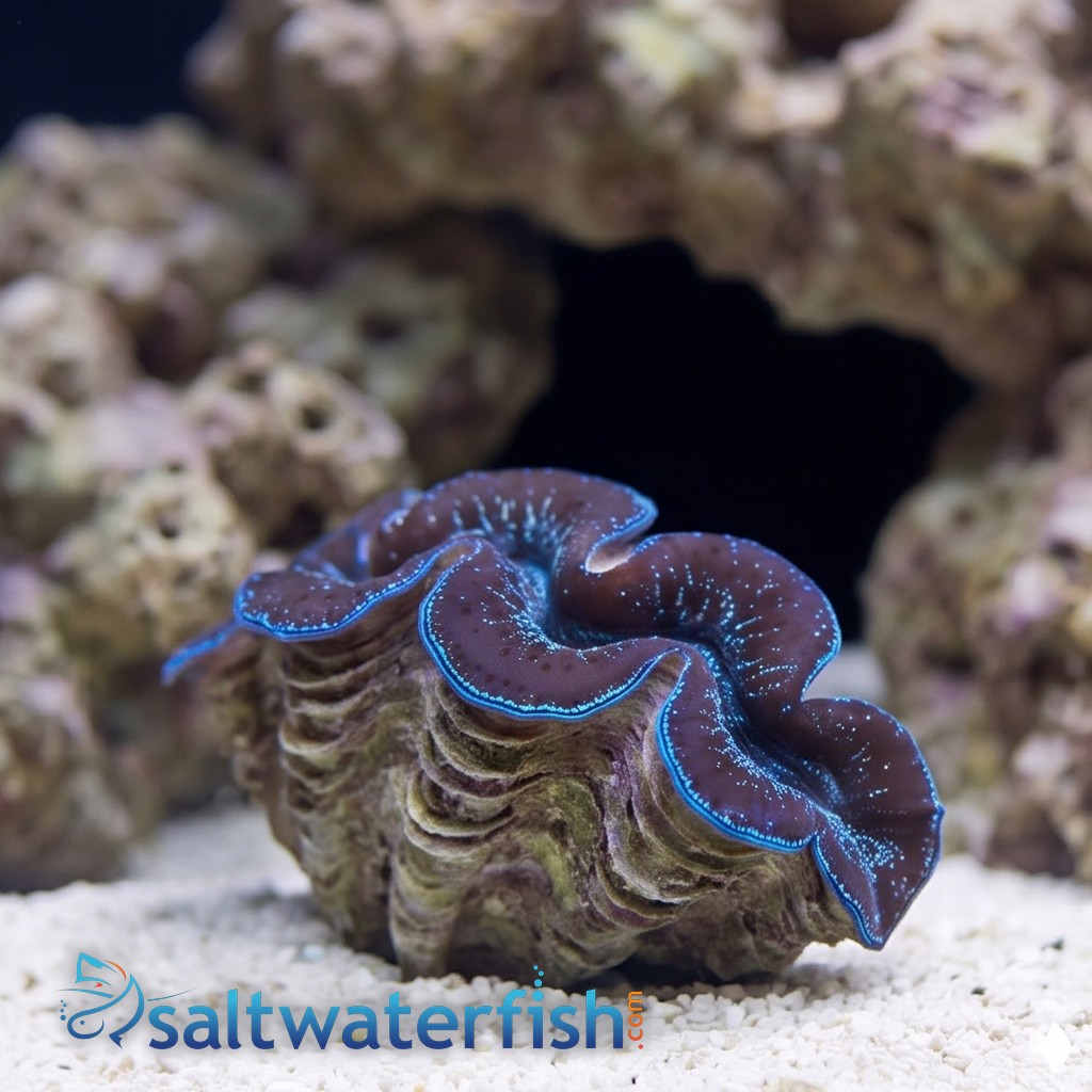 Maxima Clam 1st Grade Blue/Purple - Aquacultured
