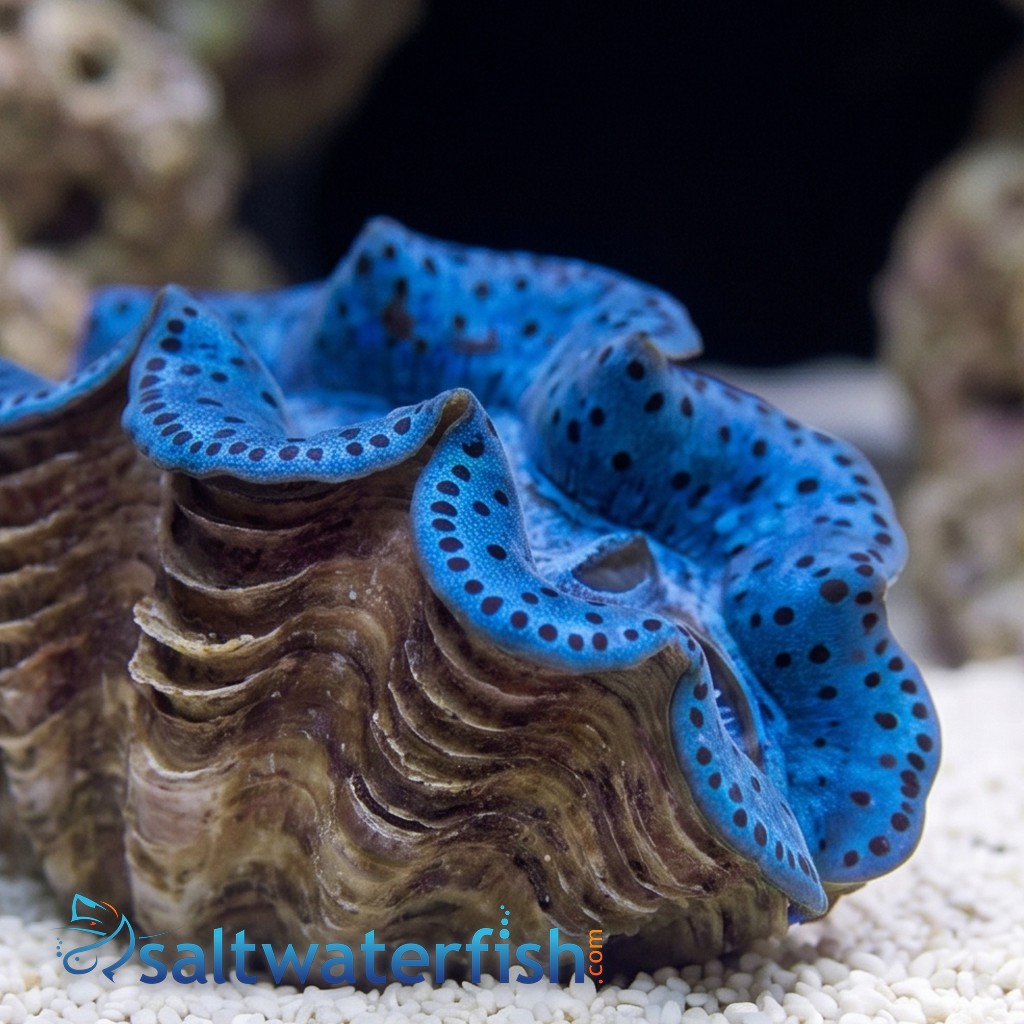 Maxima Clam: Blue/Turquoise Spotted Ultra