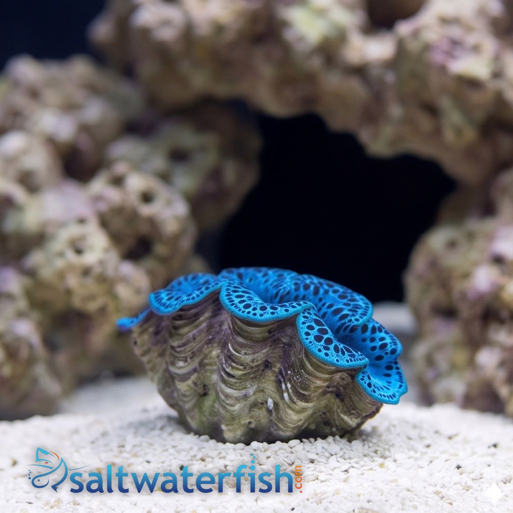 Maxima Clam: Blue/Turquoise Spotted Ultra