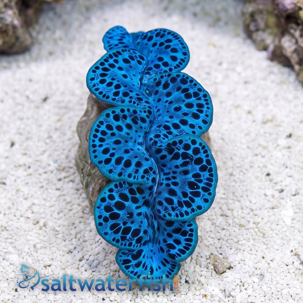 Maxima Clam: Blue/Turquoise Spotted Ultra