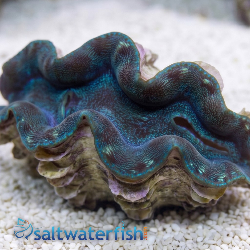 Squamosa Clam Blue/Green - Aquacultured