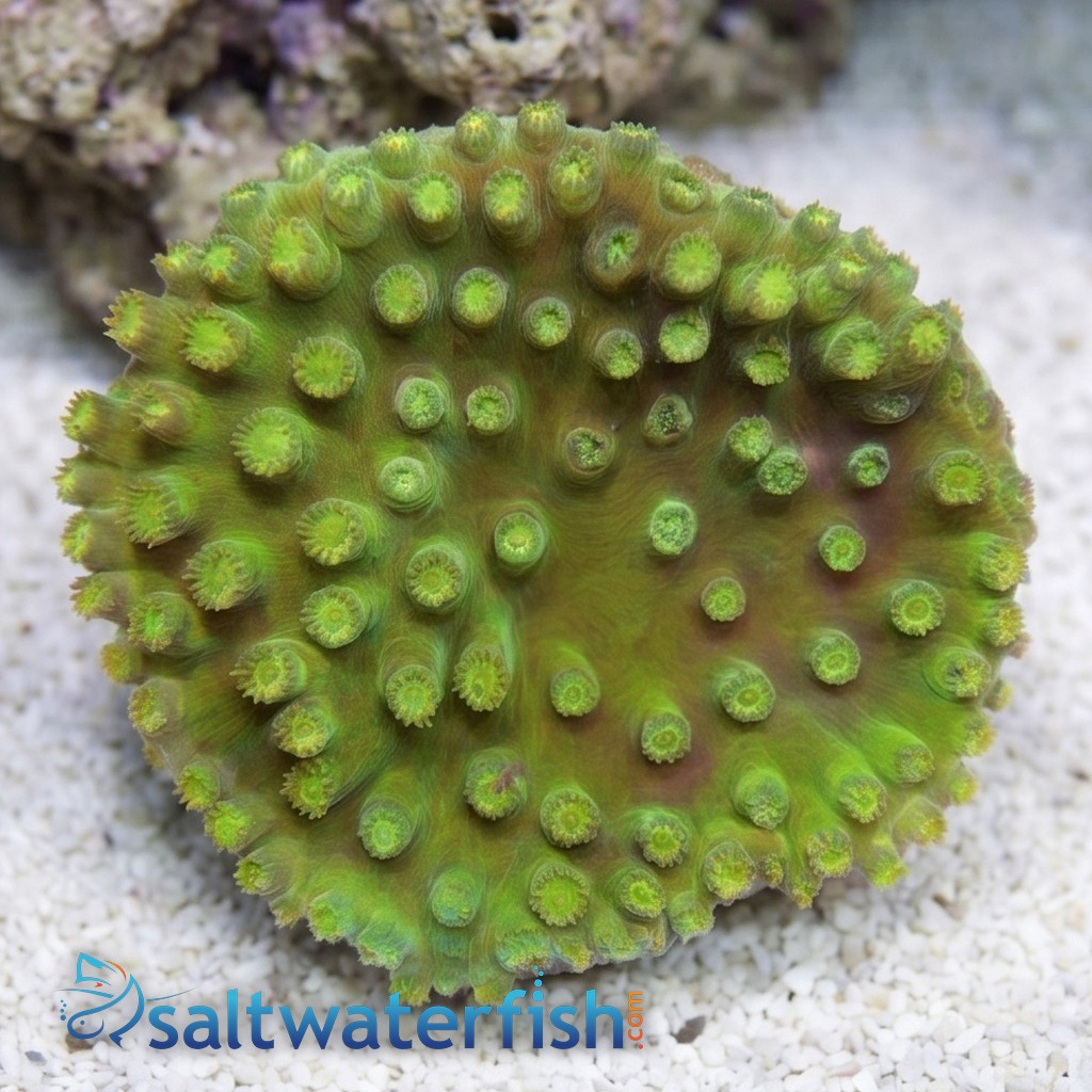 Green Cup Coral: Large Polyp