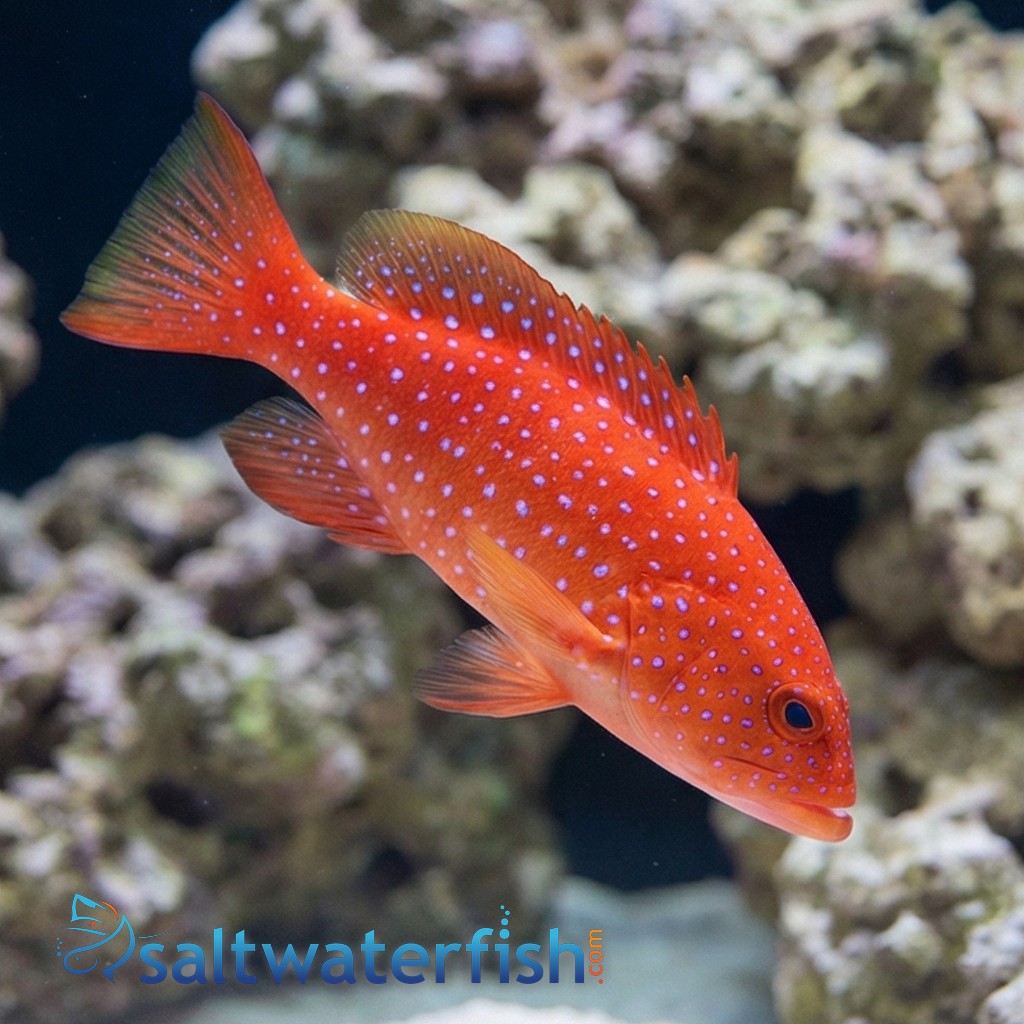 White Edge Lyretail Grouper 
