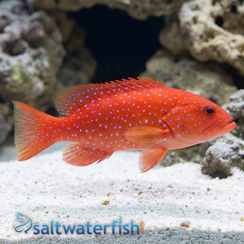 White Edge Lyretail Grouper 
