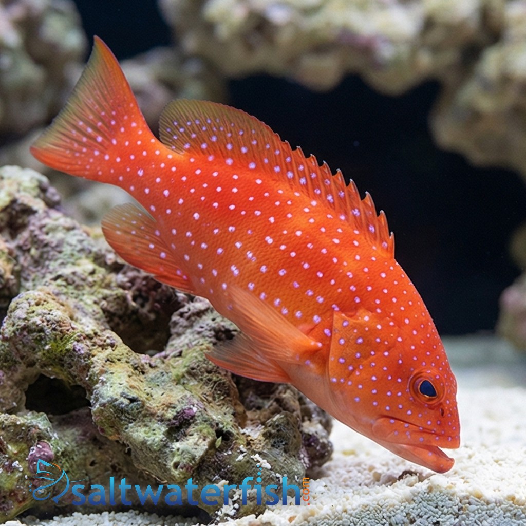 White Edge Lyretail Grouper 