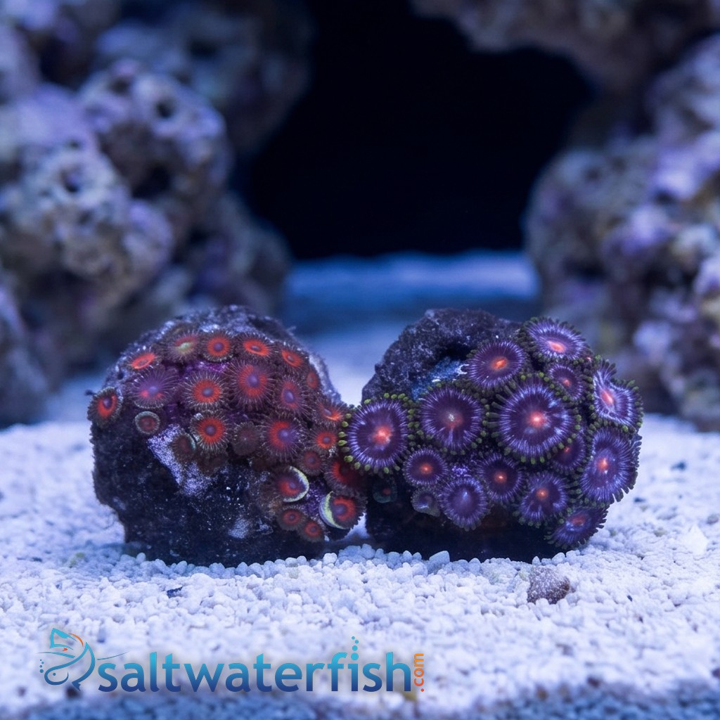 Zoanthid: Fire and Ice - Aquacultured