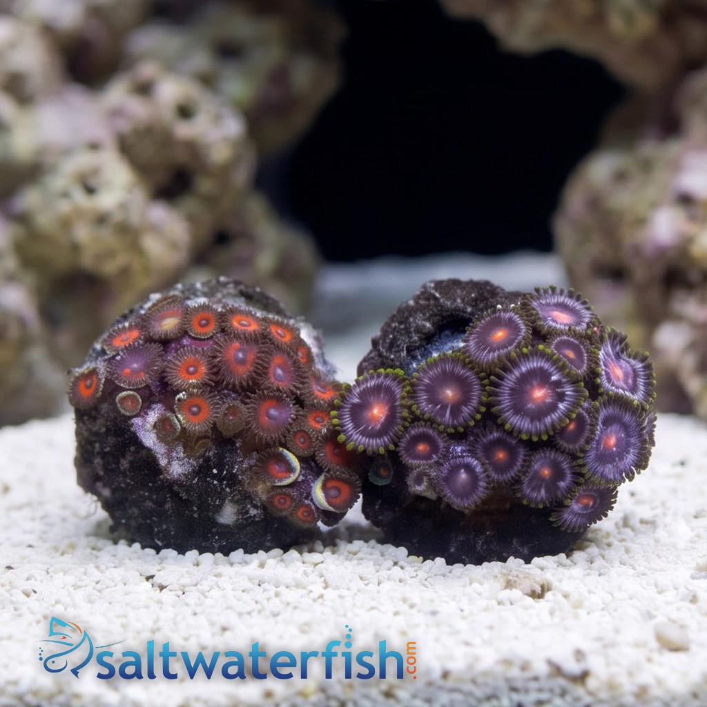 Zoanthid: Fire and Ice - Aquacultured
