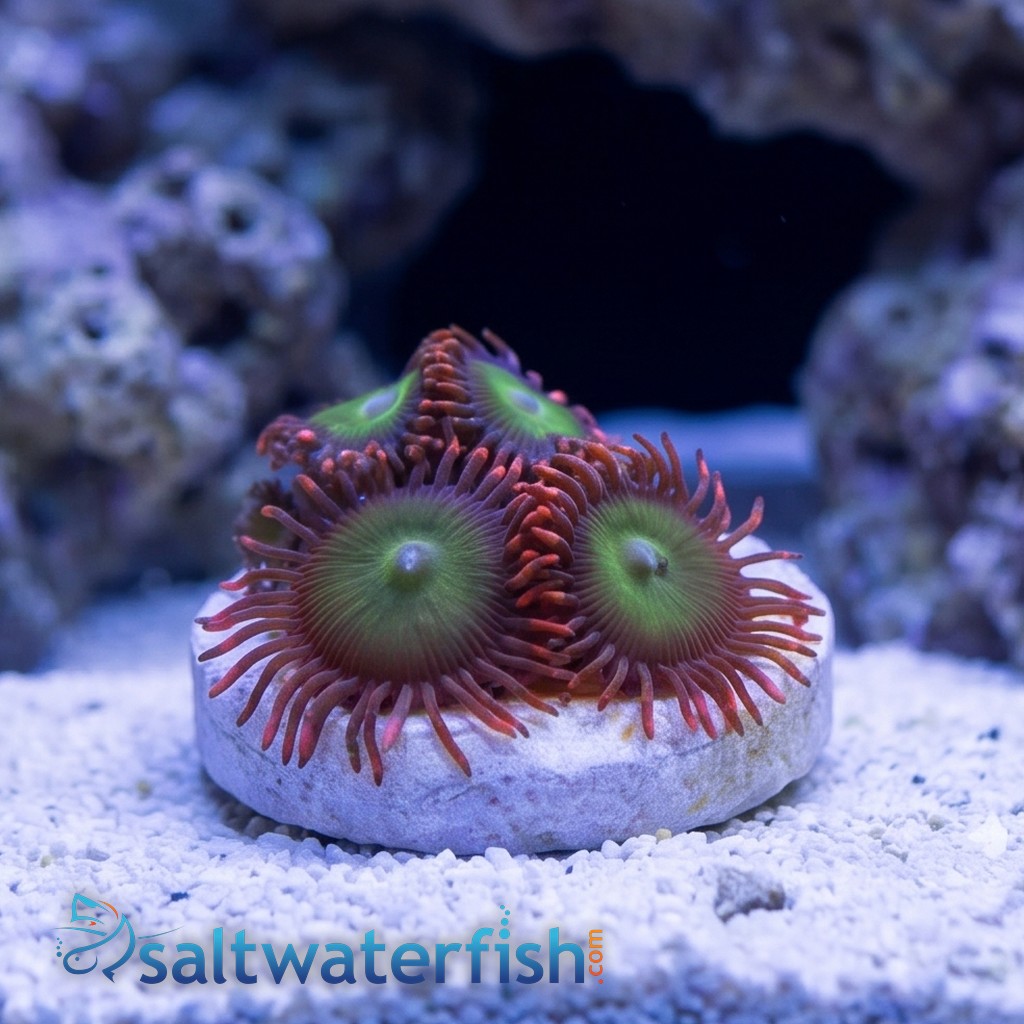 Zoanthid Green Goblin - Aquacultured