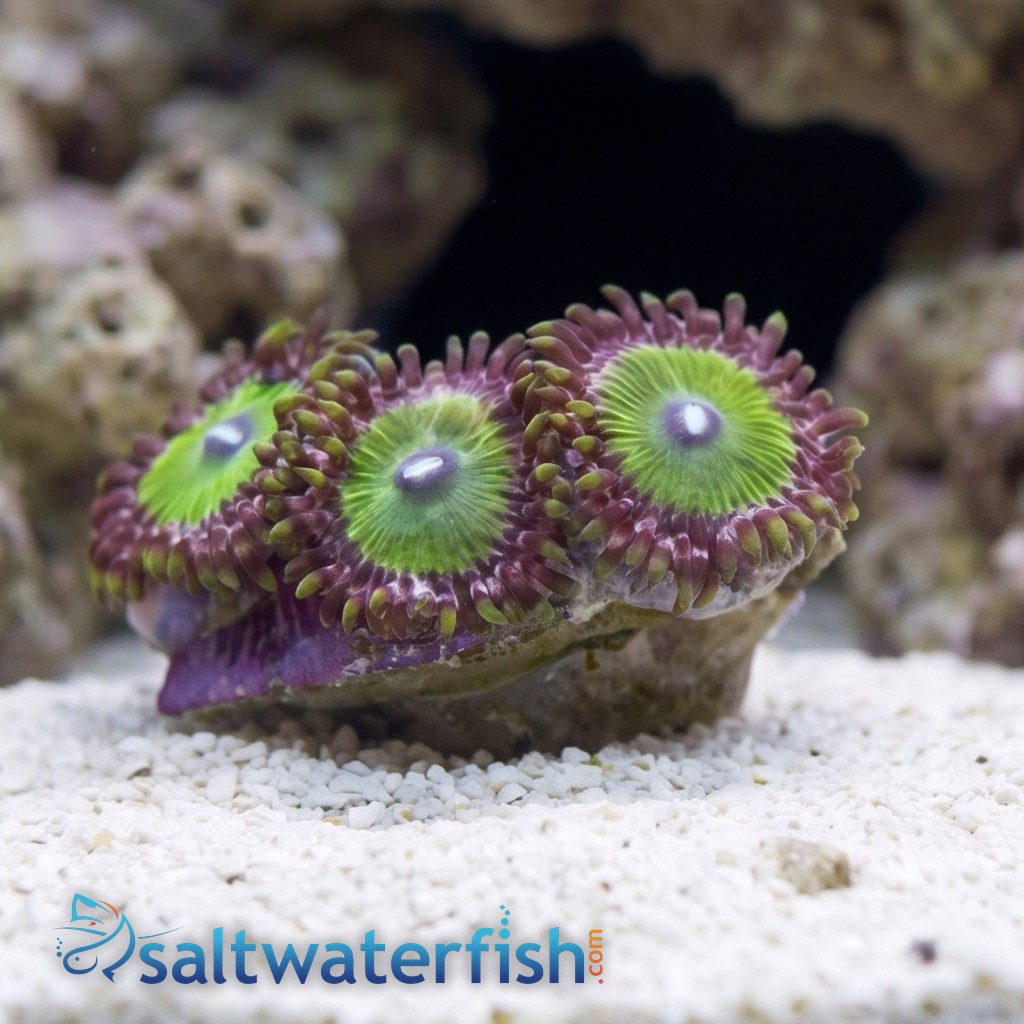 Zoanthid Green Goblin - Aquacultured
