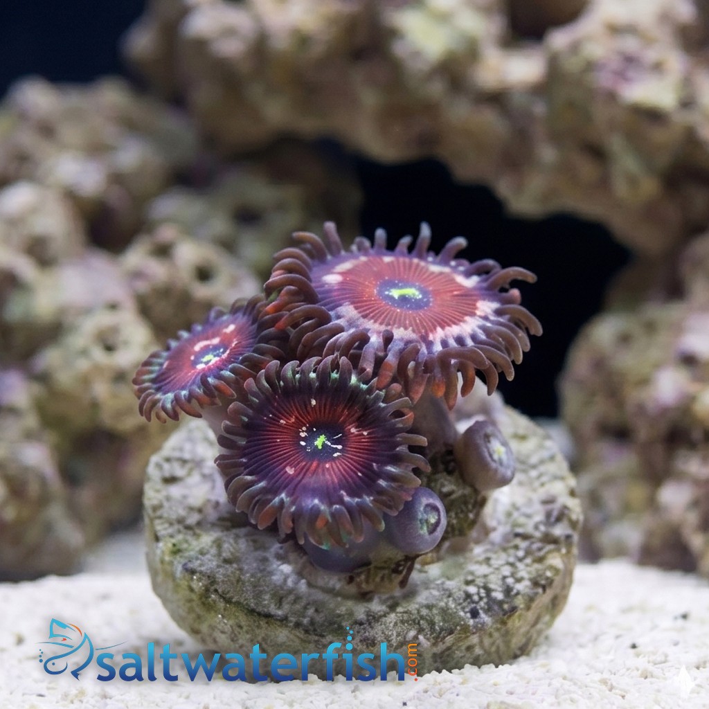 Zoanthid : Blue Agave - Aquacultured