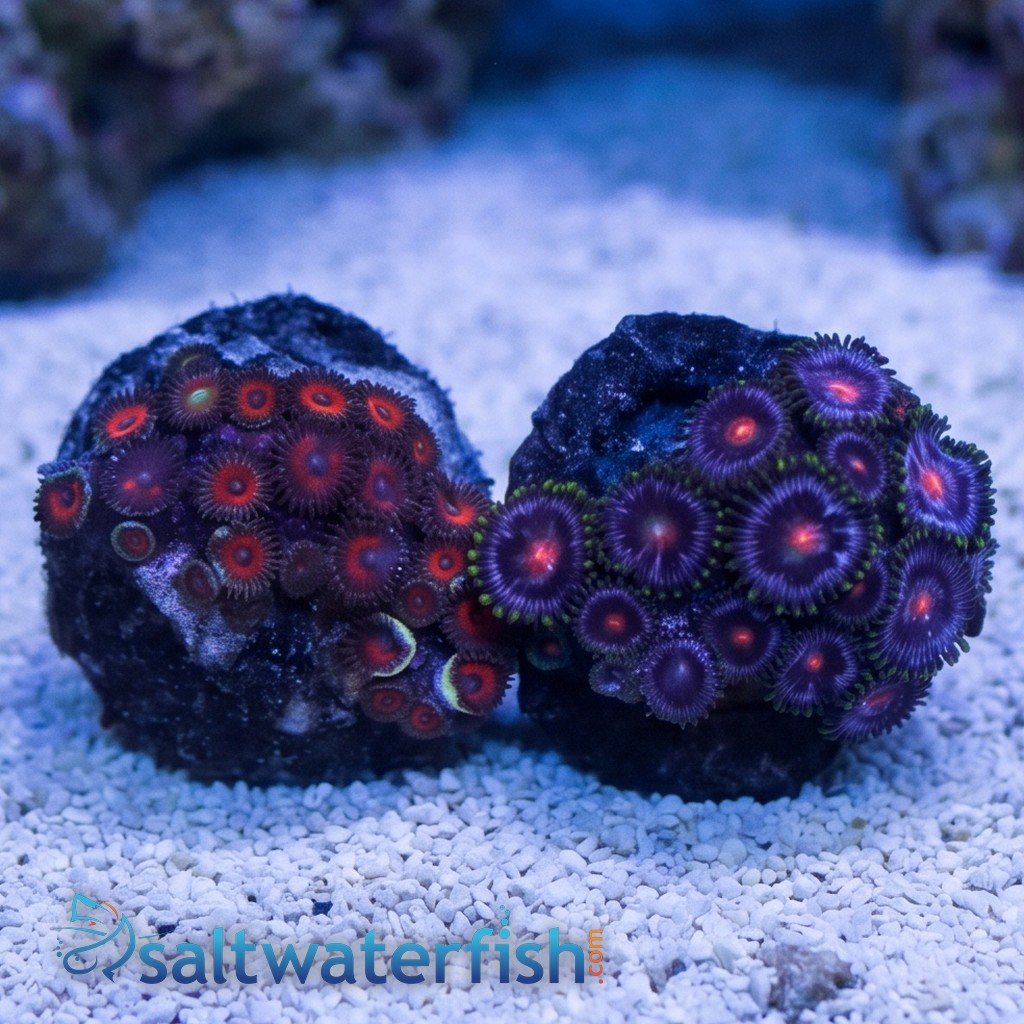 Zoanthid: Fire and Ice - Aquacultured