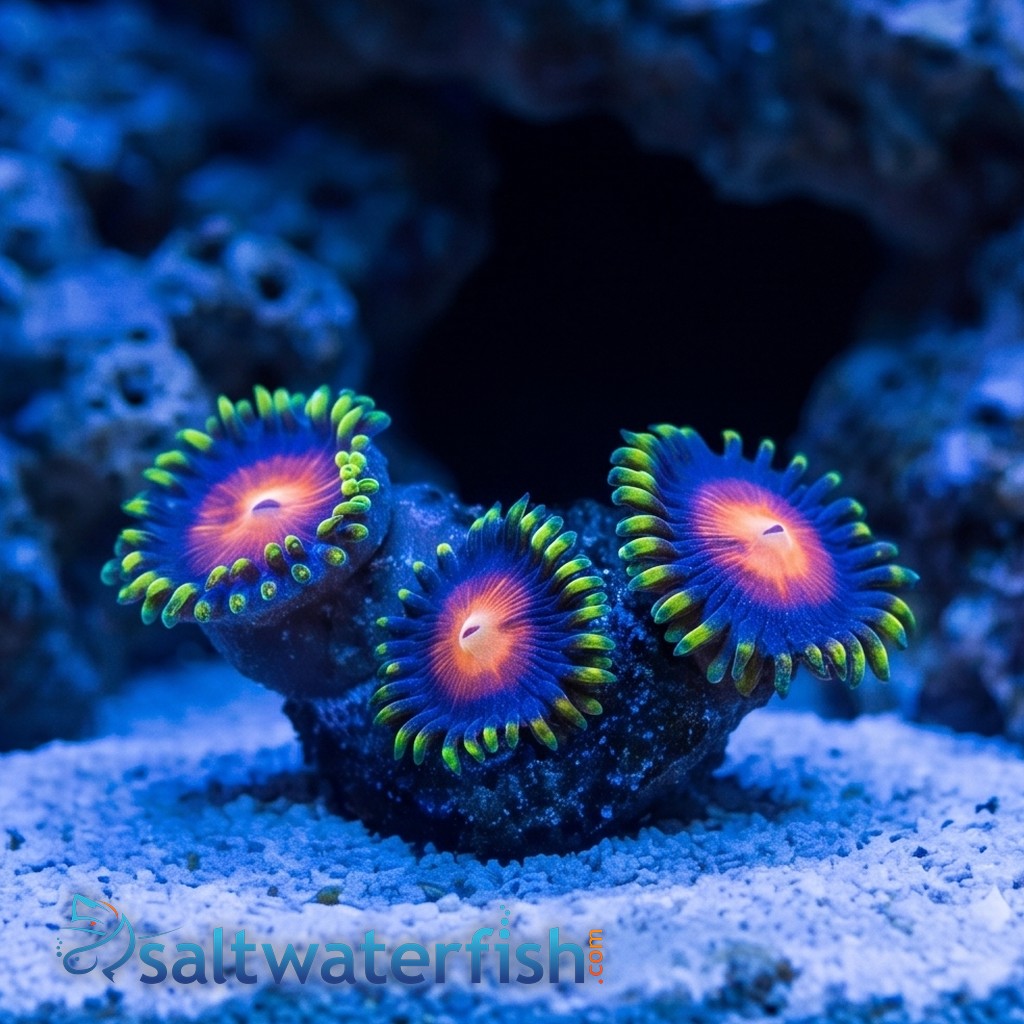 Zoanthid : Rising Sun - Aquacultured