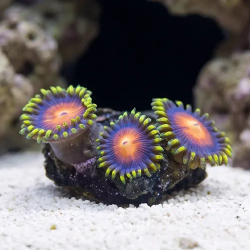 Zoanthid : Rising Sun - Aquacultured